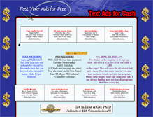 Tablet Screenshot of emailads4cash.com
